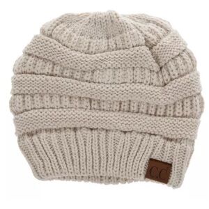 C.C Kids Tan Knit Beanie